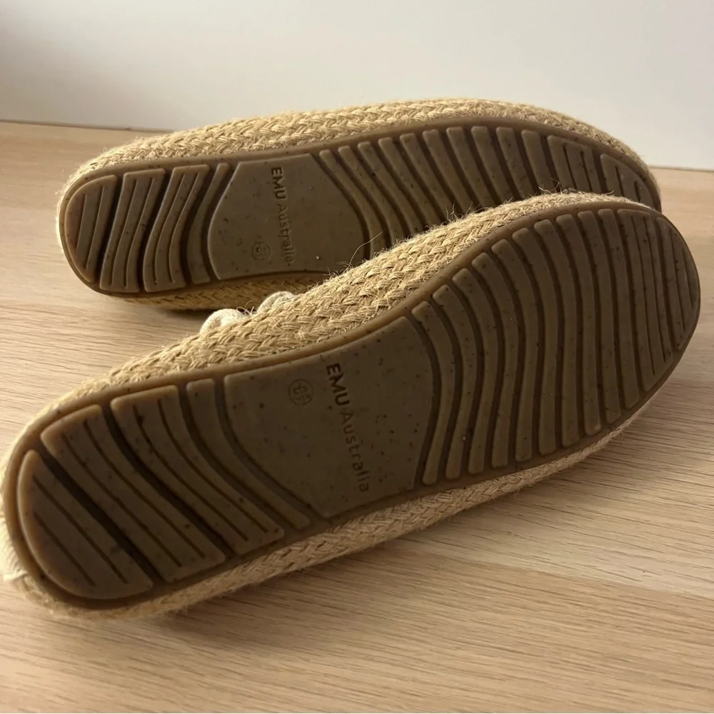 EMU Australia Agonis Cuban Sand Leopard Print Espadrille Lace Up Sneaker Shoes